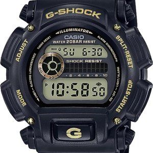 Casio Men's 'G-Shock' Quartz Resin Sport Watch | Black\Gold | OS